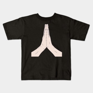 Praying - Emoticon - Folded Hands Kids T-Shirt